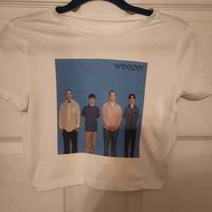 Weezer baby tee Weezer crop top weezer shirt alternative deftones tool slipknot
